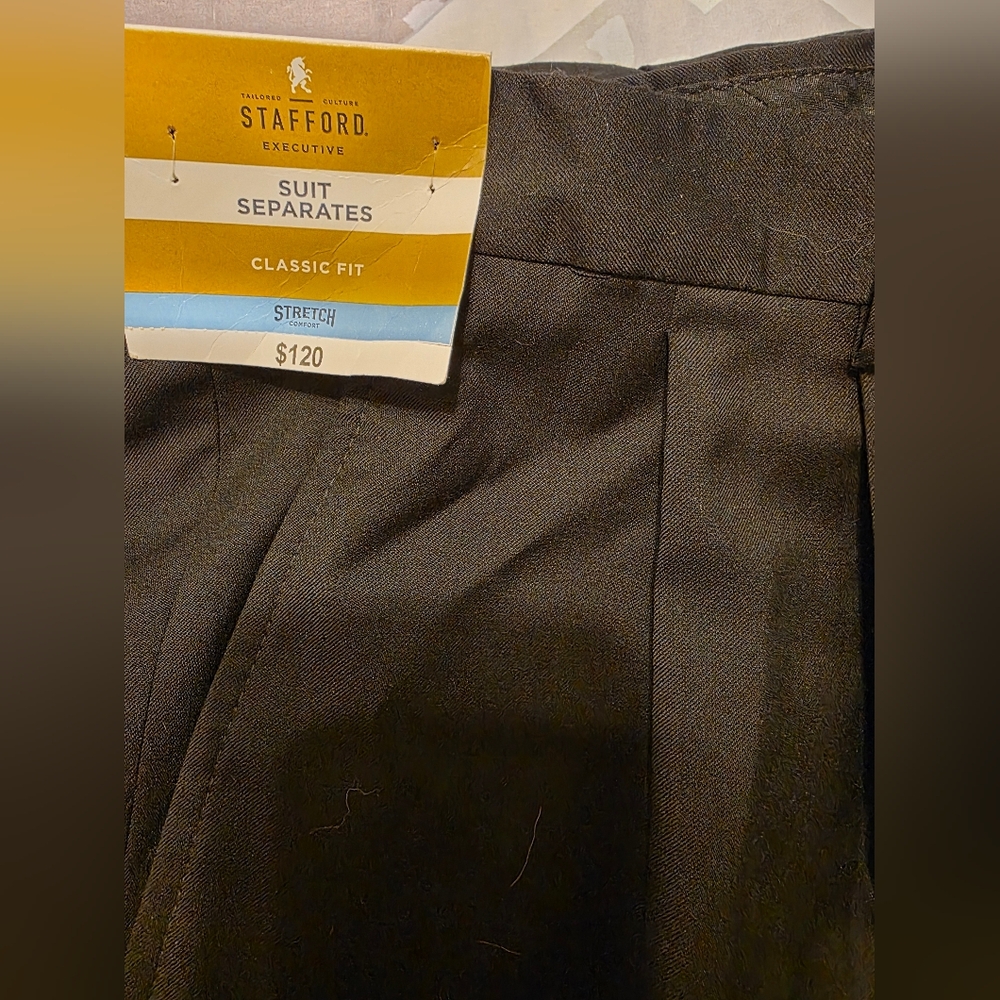 Stafford Executive Classic Fit Suit Pants
